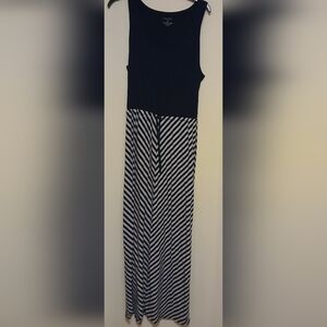 Sonoma Blue and Gray Maxi Dress